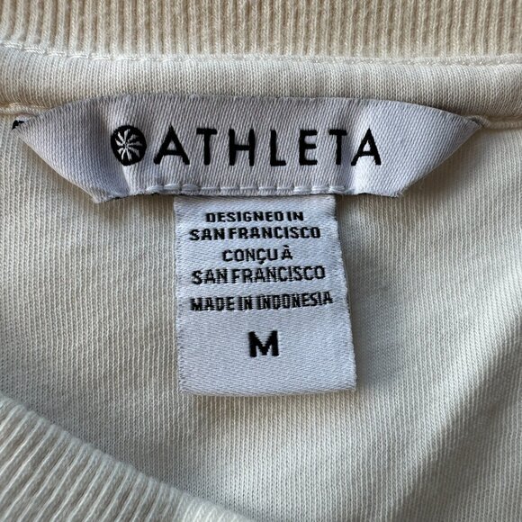 Athleta Cream Quilted Sweatshirt - Picture 6 of 8